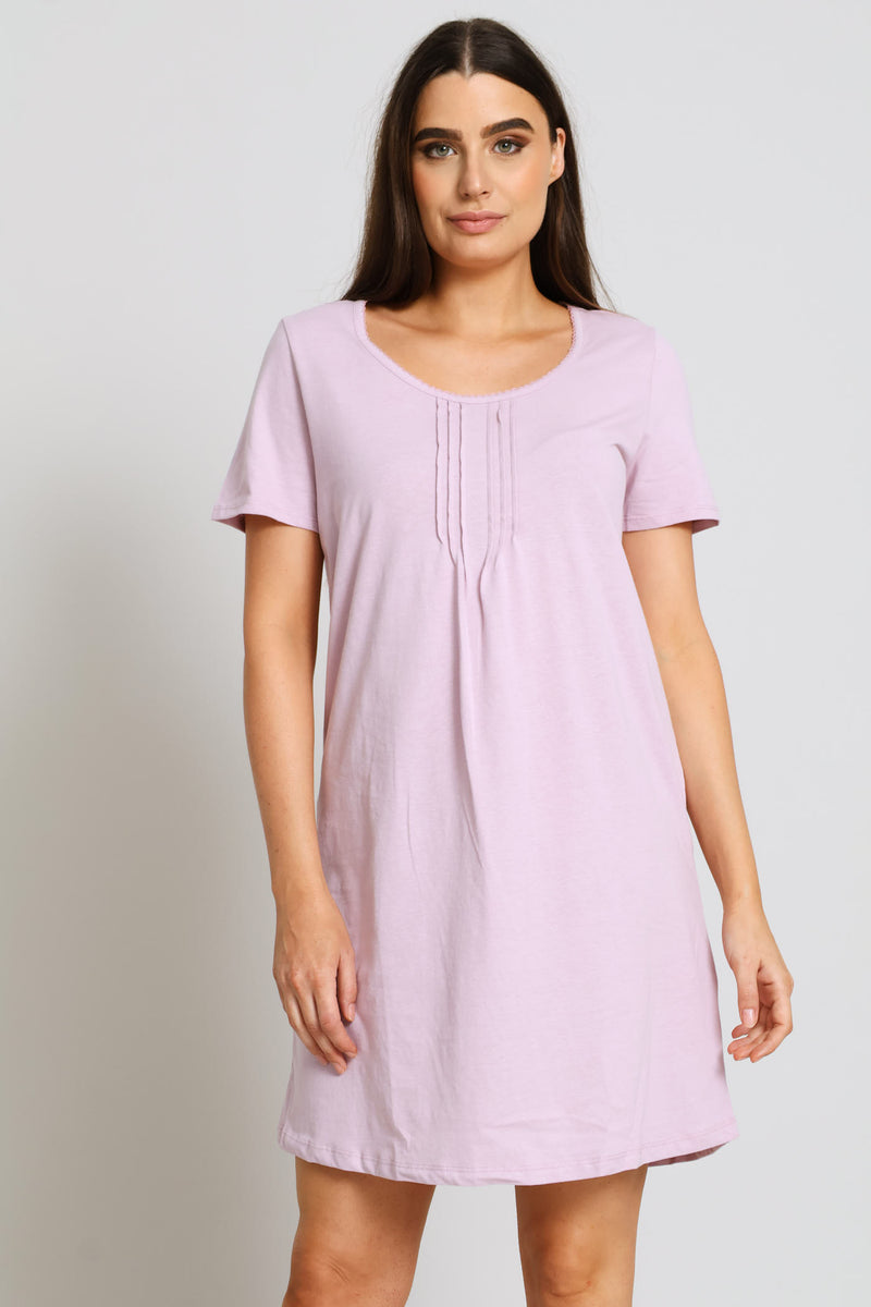 2 Pack Short Sleeve Sleepshirt - Blue/Pink