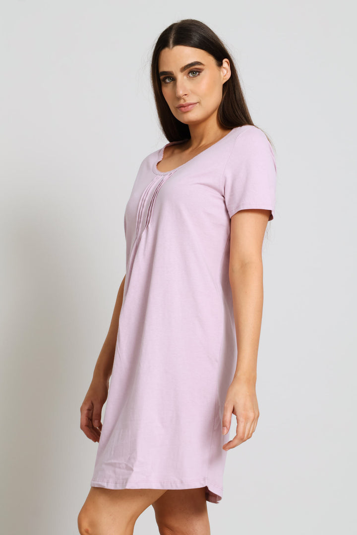 2 Pack Short Sleeve Sleepshirt - Blue/Pink