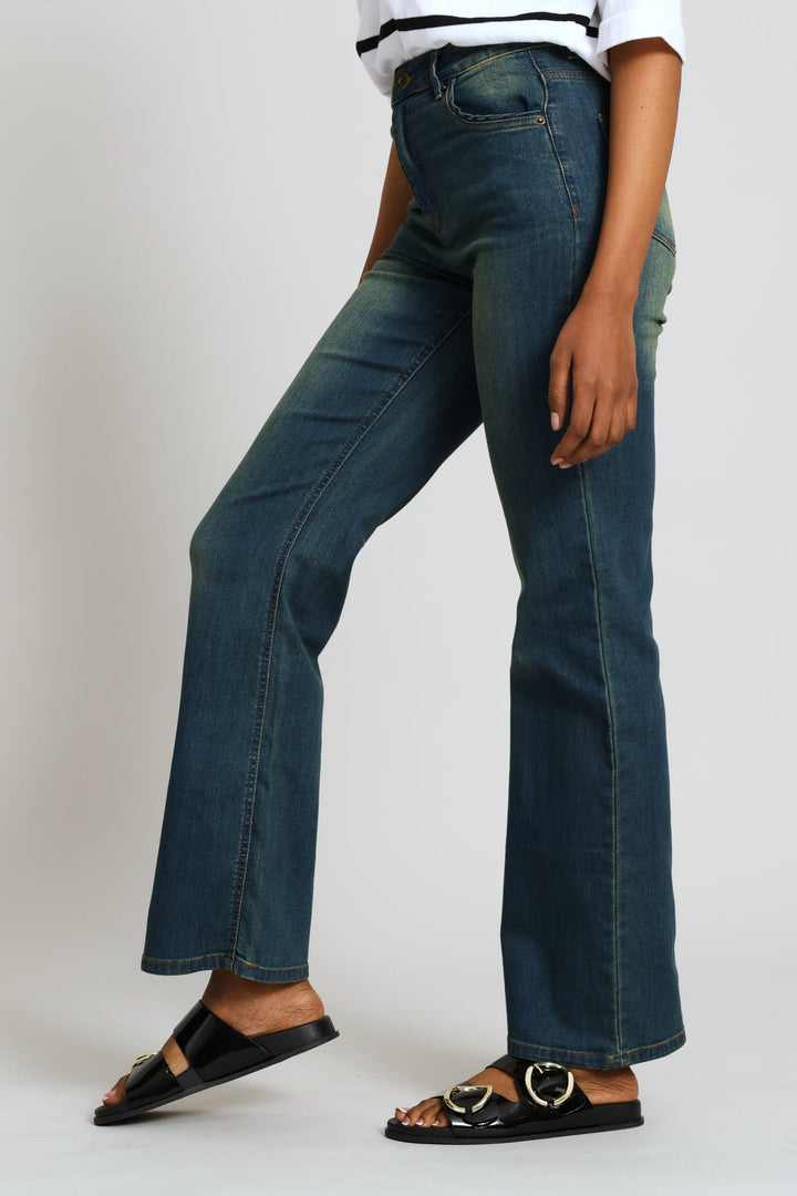 Supersoft Boot Leg Denim Jean - Tea Stain