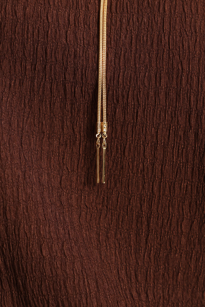Floral Lariet Necklace - Gold