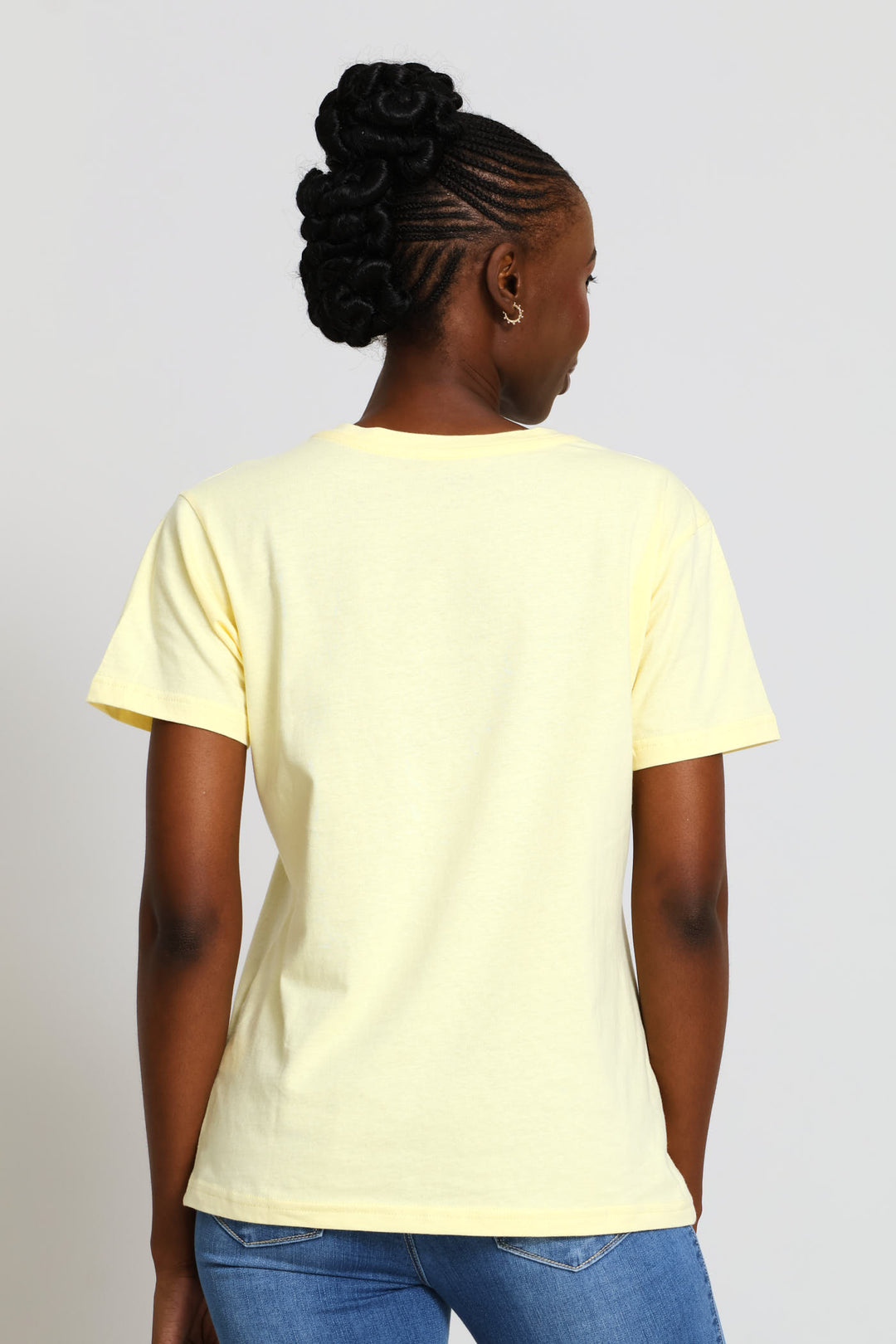 Cute Dog Foil Tee - Yellow