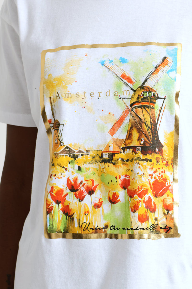 Windmills Tee - White