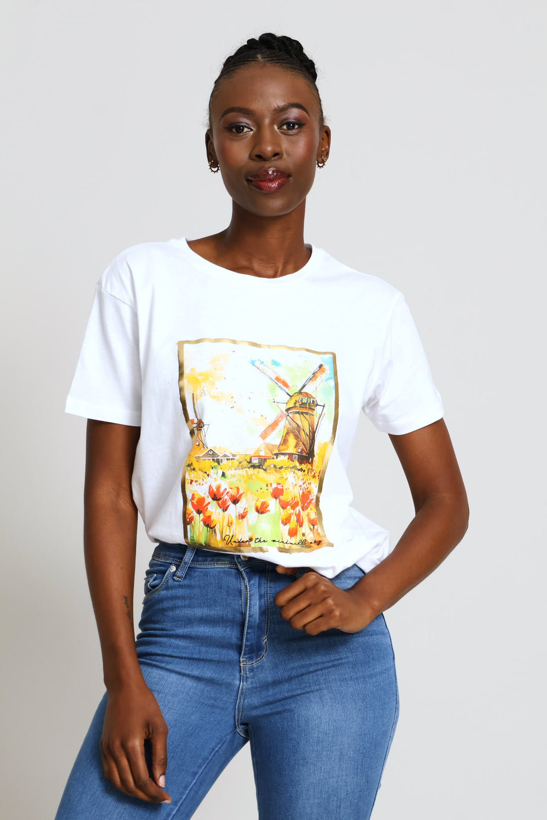 Windmills Tee - White