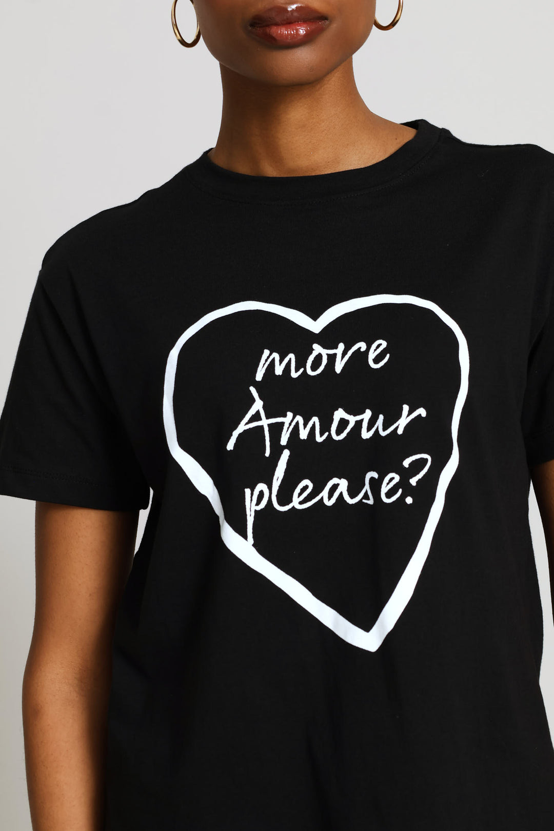 Heart Amour Tee - Black