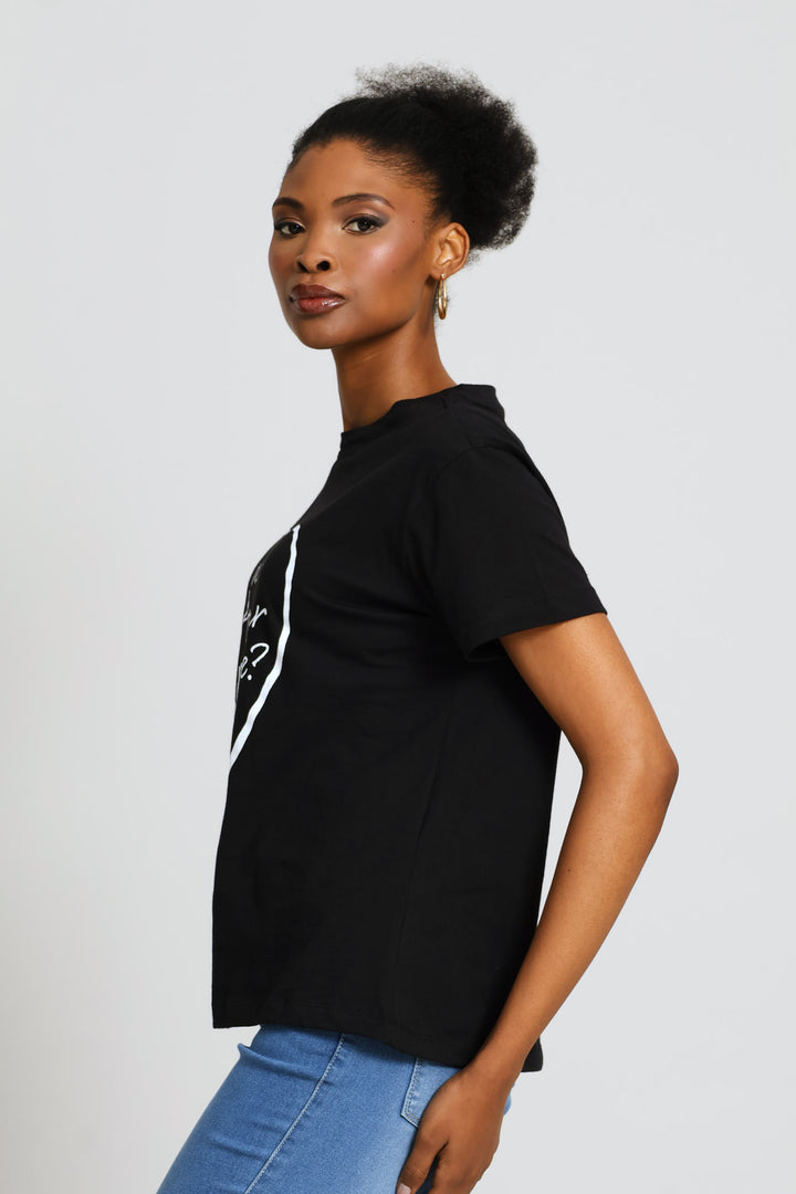 Heart Amour Tee - Black