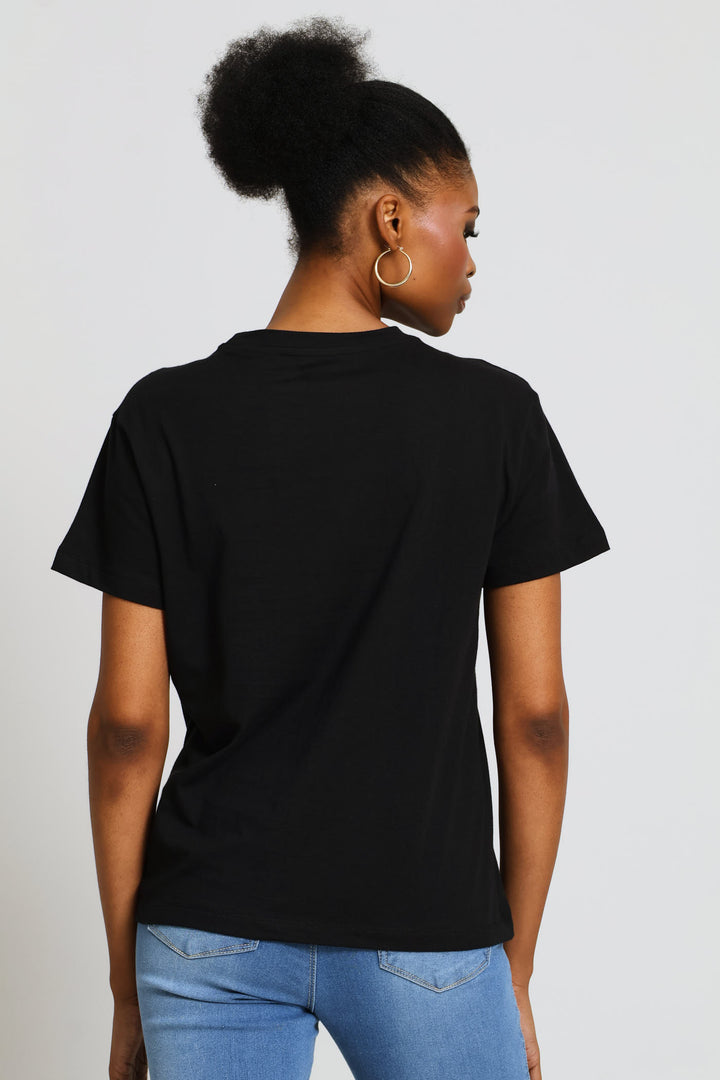 Heart Amour Tee - Black