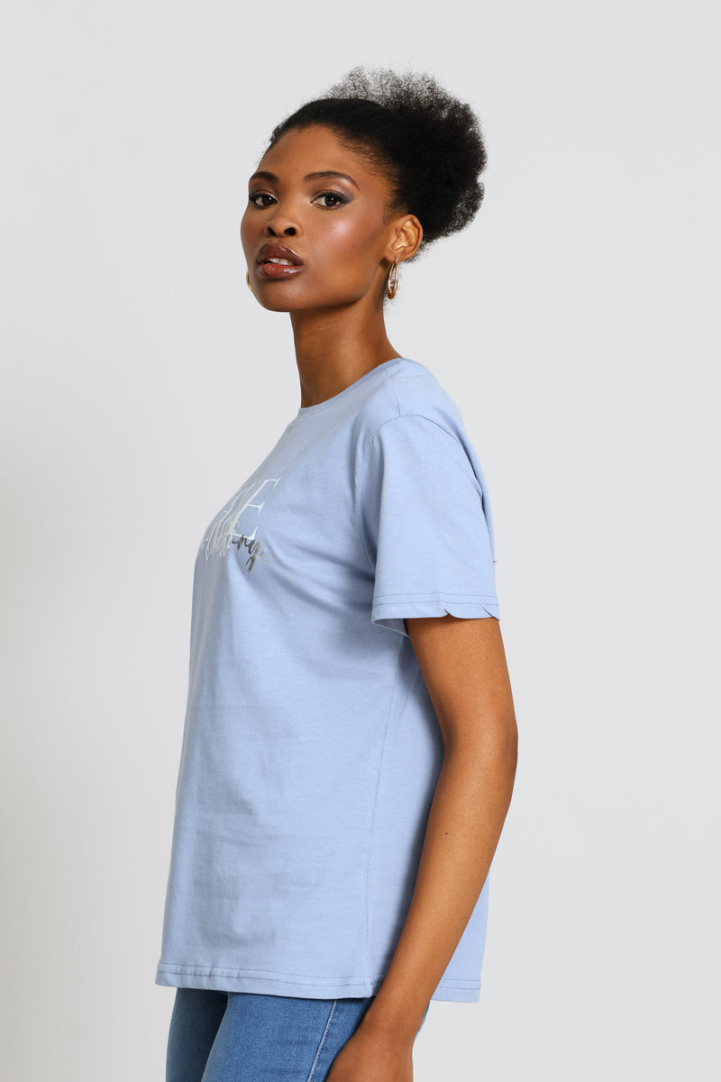 Make Your Own Story Tee - Denim
