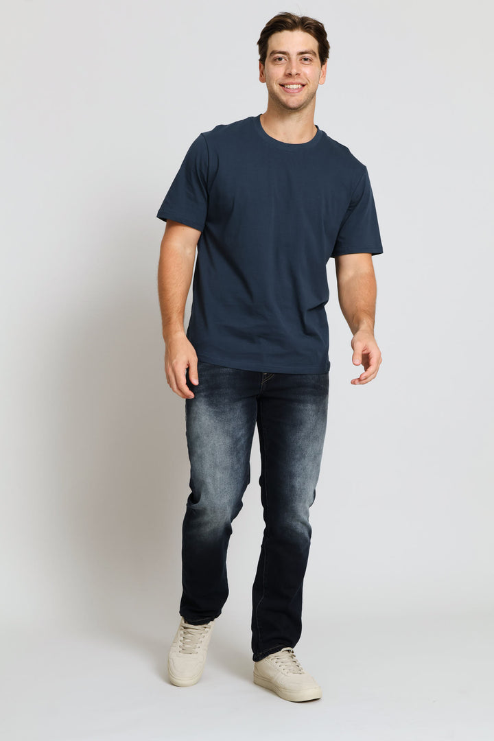 Plain Crew Tee - Petrol