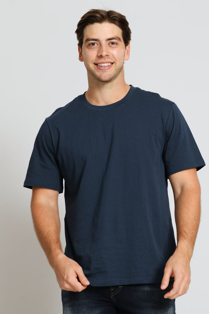 Plain Crew Tee - Petrol