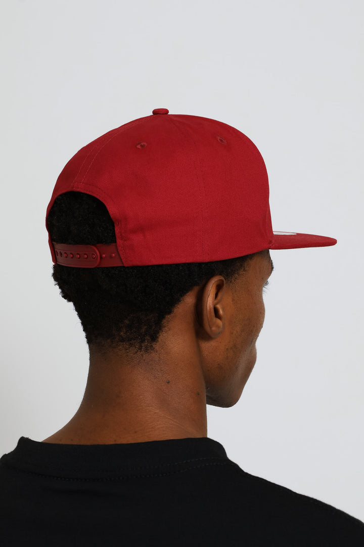Flat Bill La Cap - Burgundy