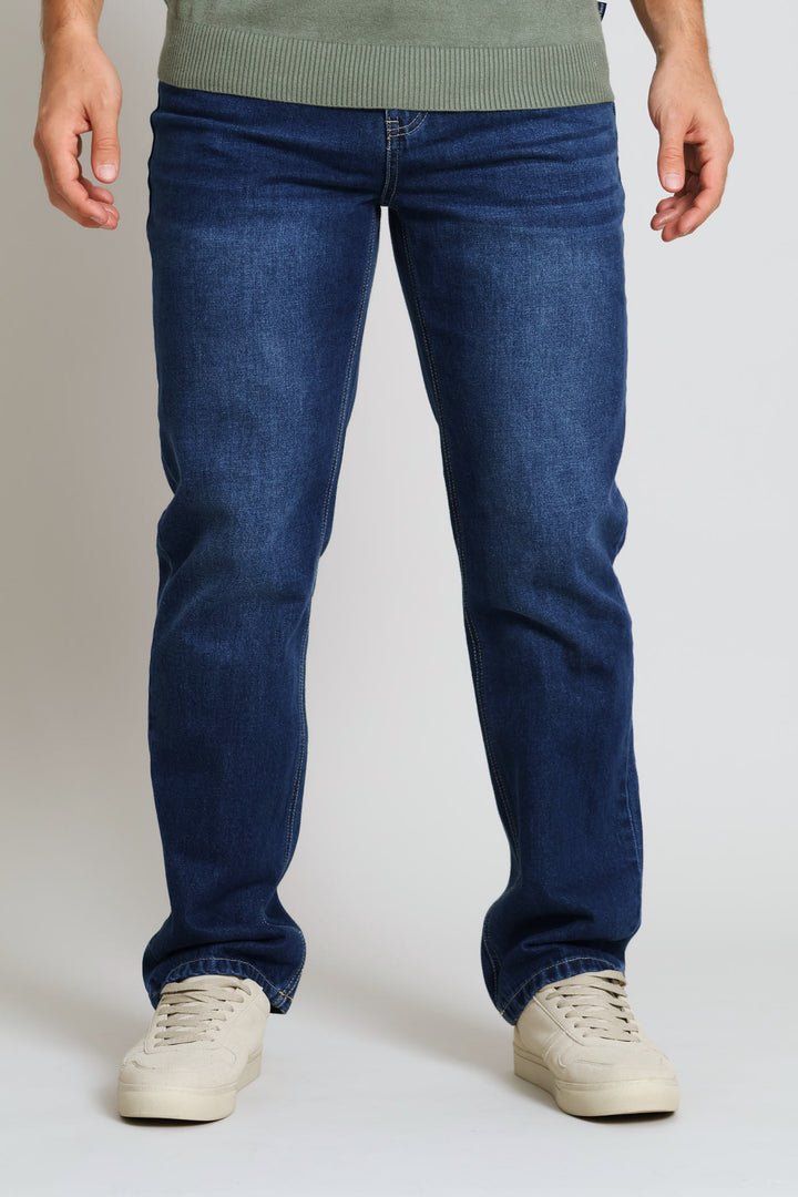 Rigid Straight Denim - Dark Wash