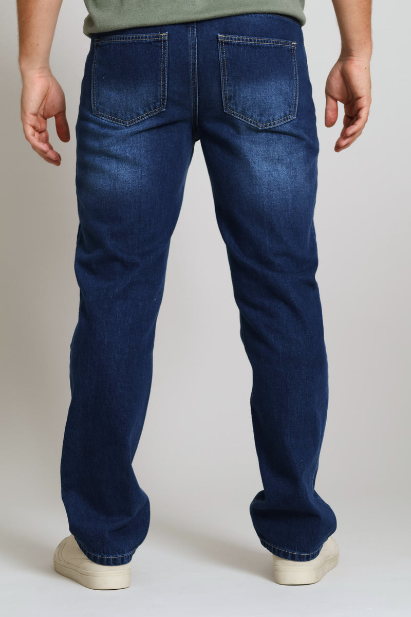 Rigid Straight Denim - Dark Wash