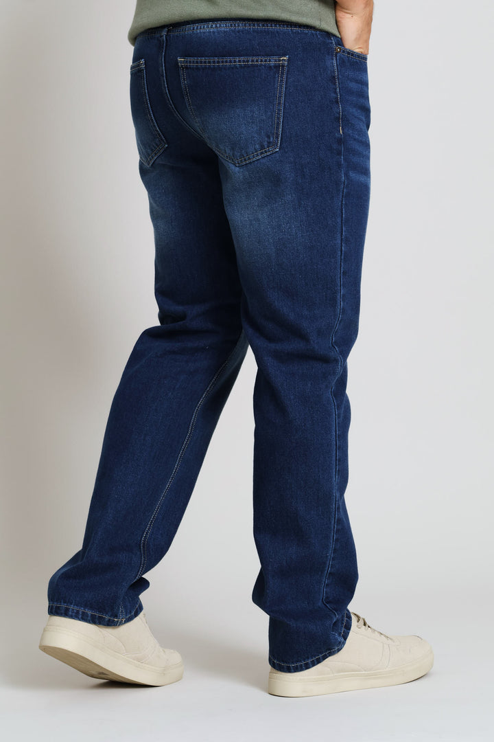 Rigid Straight Denim - Dark Wash