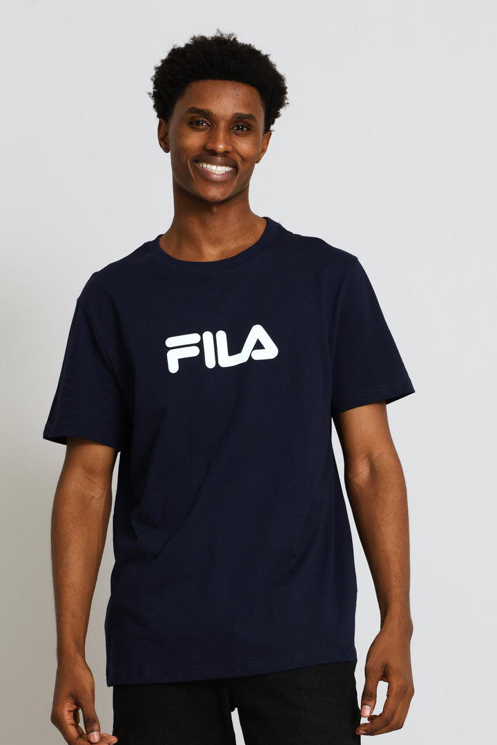 Mono Deckle Tee - Navy