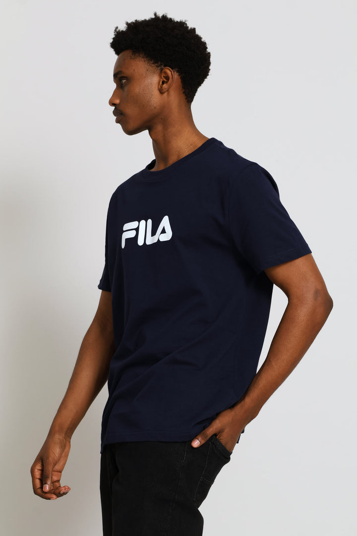 Mono Deckle Tee - Navy