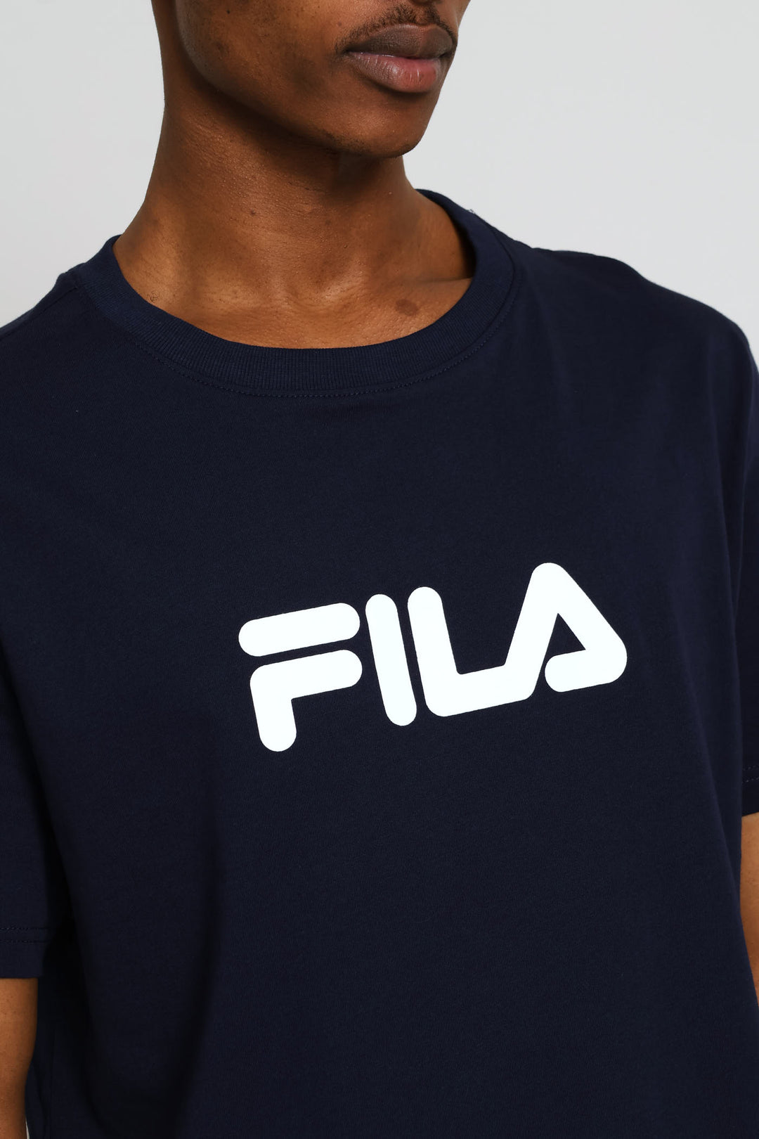 Mono Deckle Tee - Navy