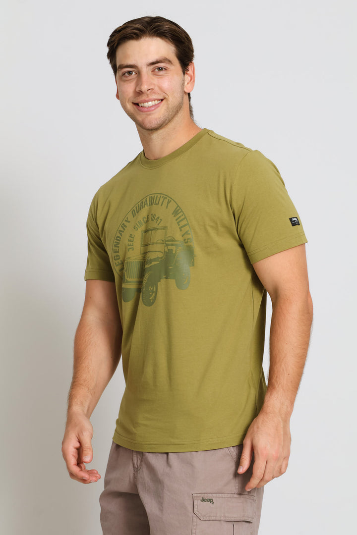 Circle Car Tee - Khaki