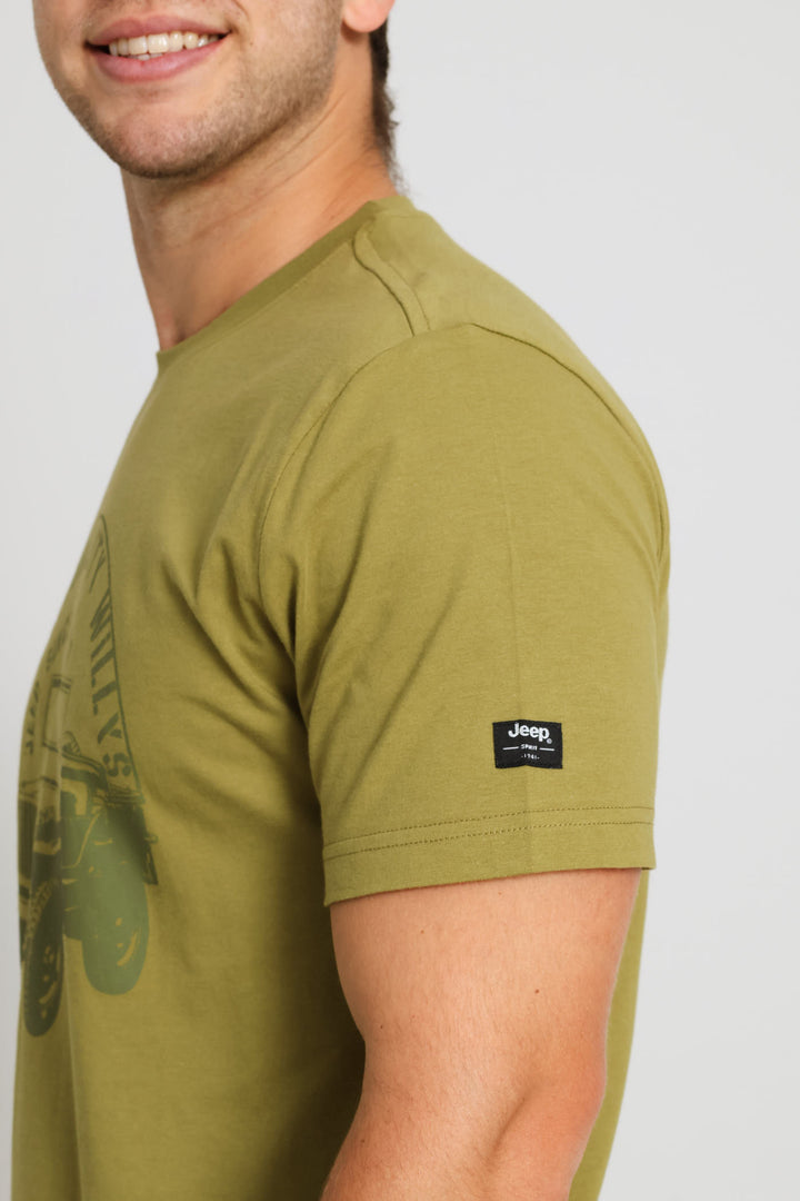Circle Car Tee - Khaki