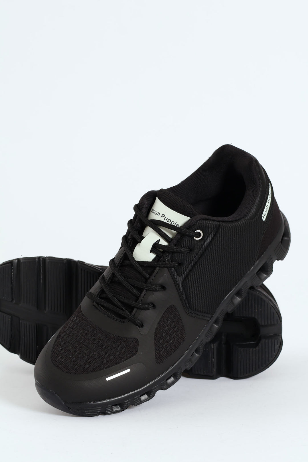 Steps Cushion Foam Athleisure Lace Up Shoe - Black/Black