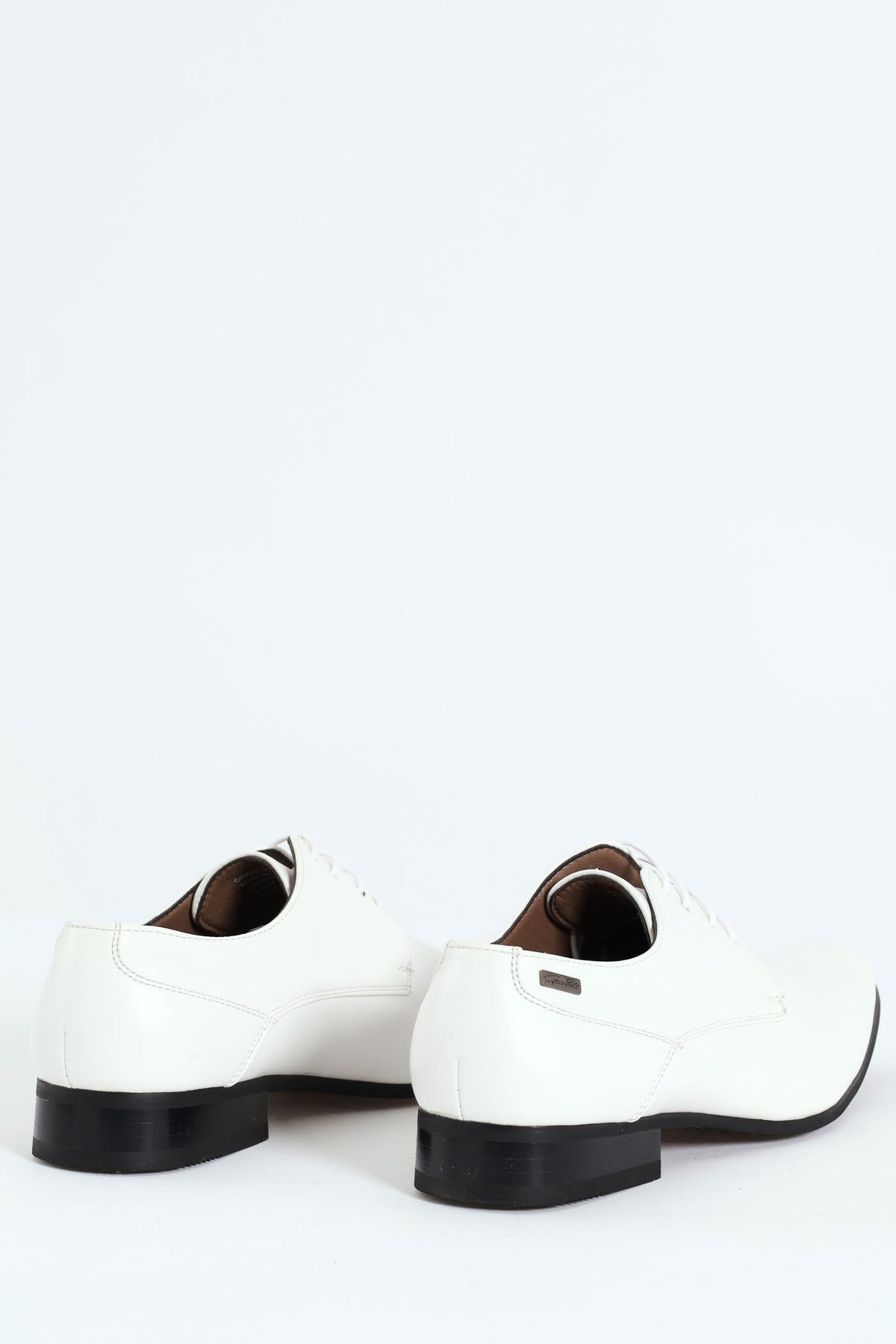 Panelled Lace Up Derby Shoe White Edgars