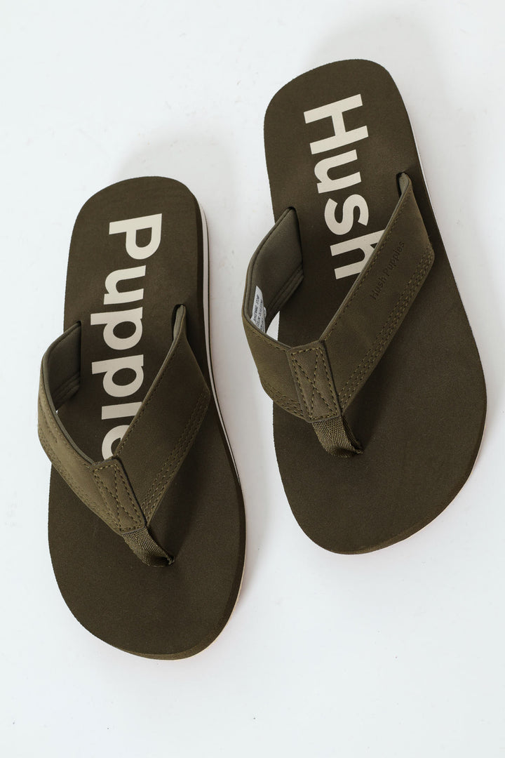 Stomp Wide Vamp Sandal - Olive