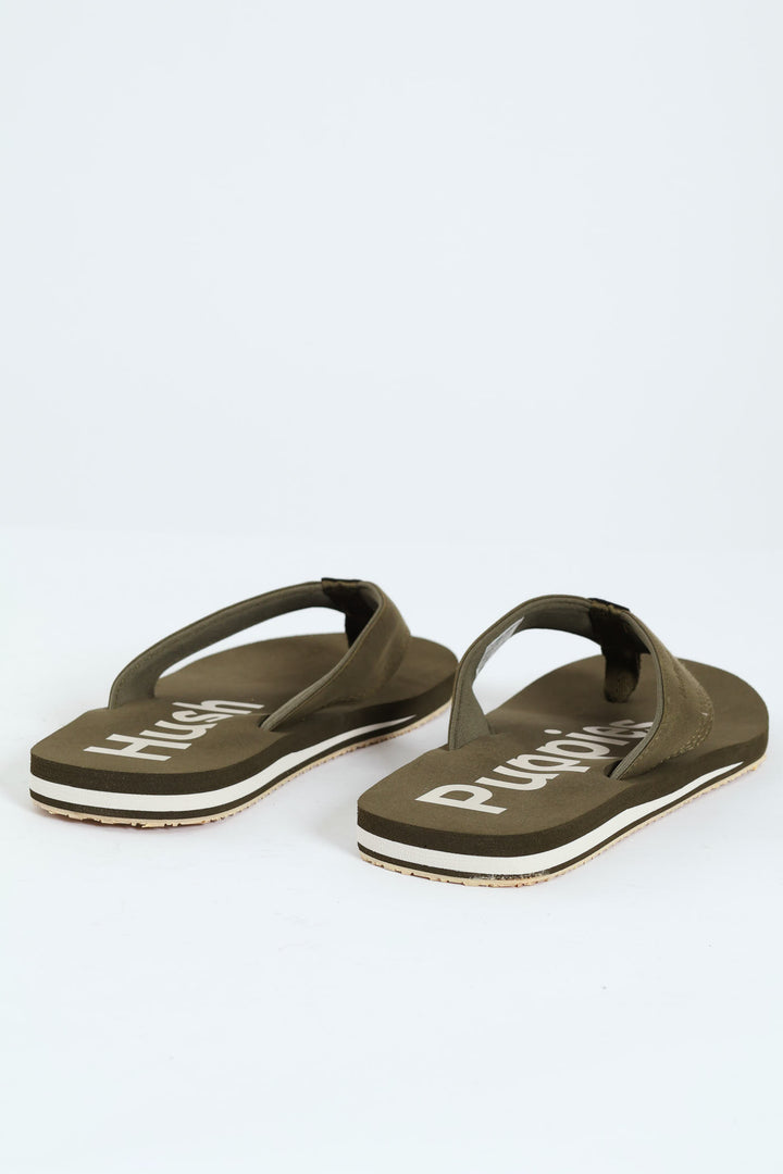 Stomp Wide Vamp Sandal - Olive