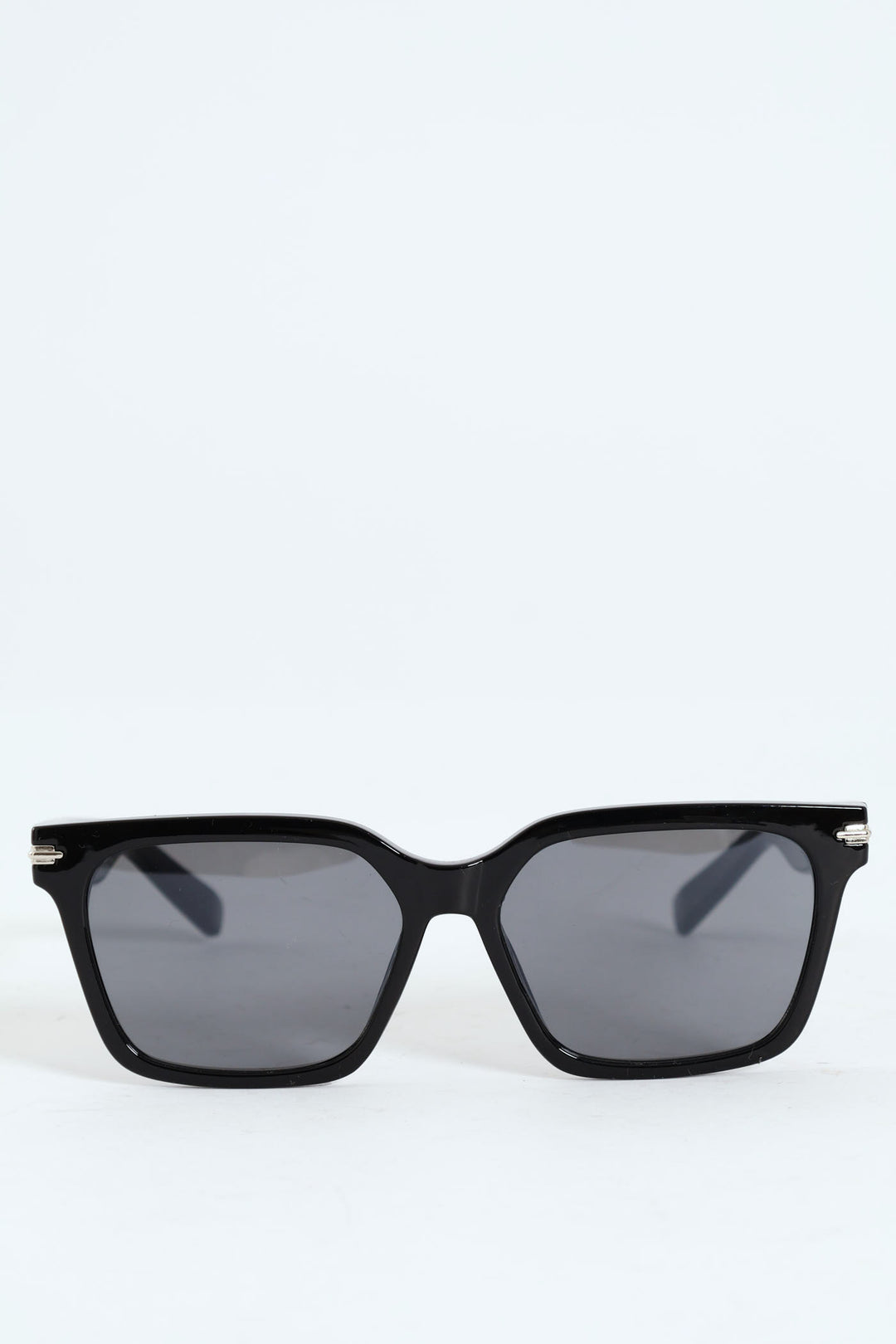 Square Retro Wayfarer Sunglasses - Black
