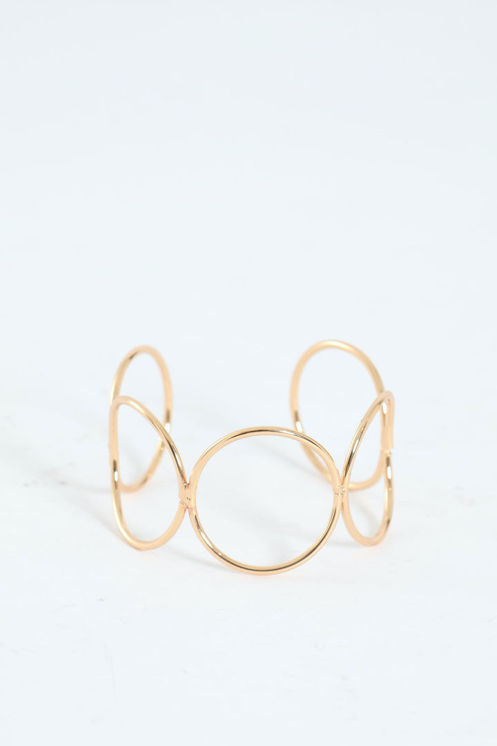 Circle Cuff Bracelet - Gold