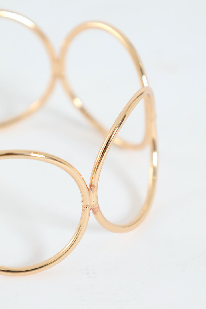 Circle Cuff Bracelet - Gold