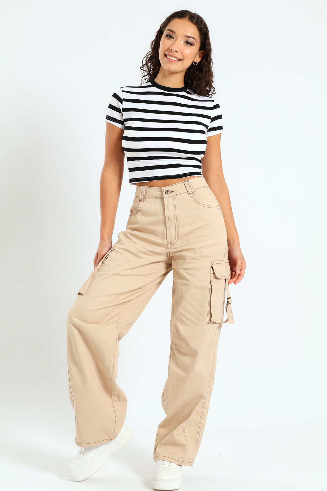 Buckle Cargo Jean - Stone