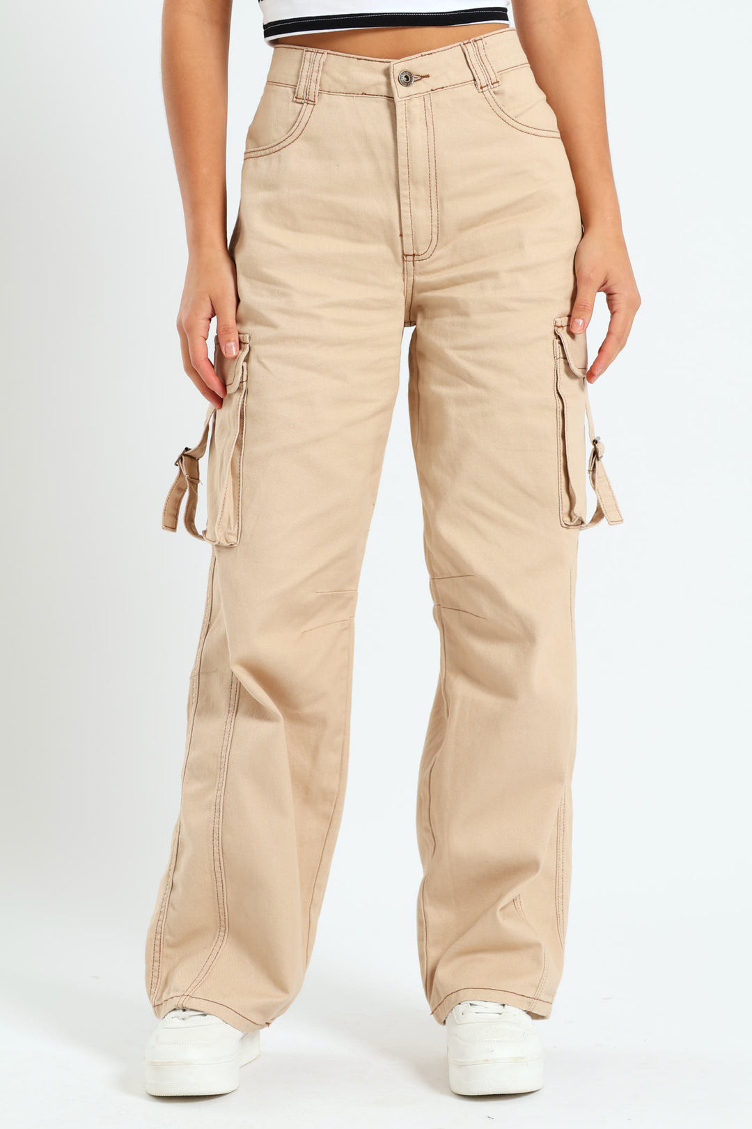 Buckle Cargo Jean - Stone