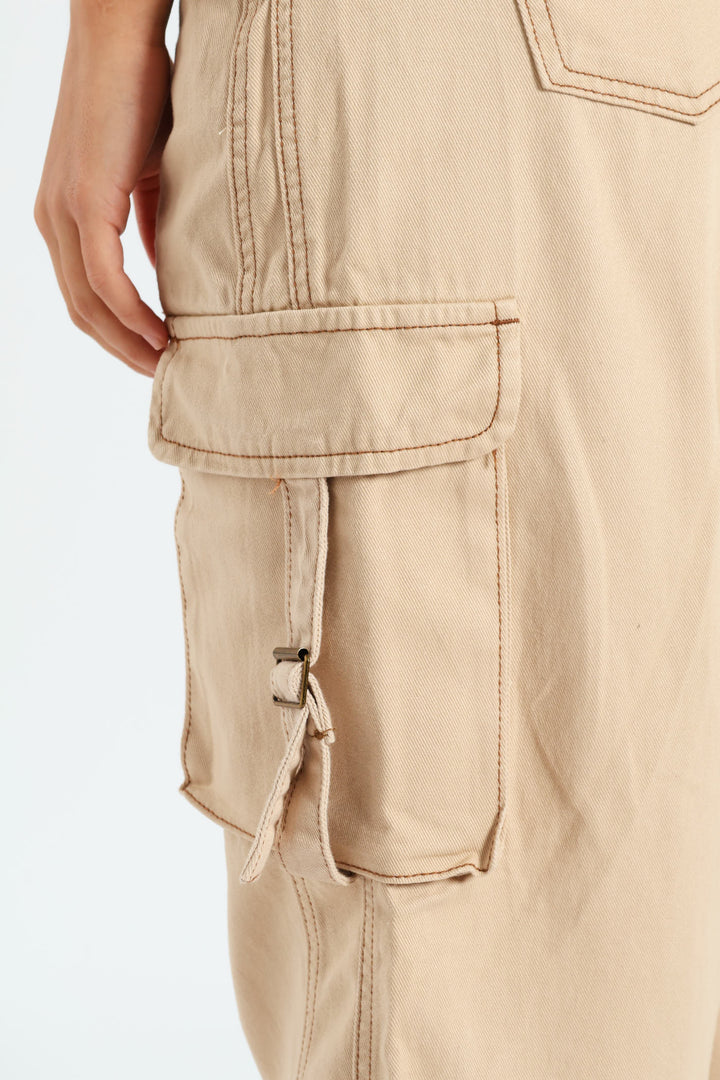 Buckle Cargo Jean - Stone