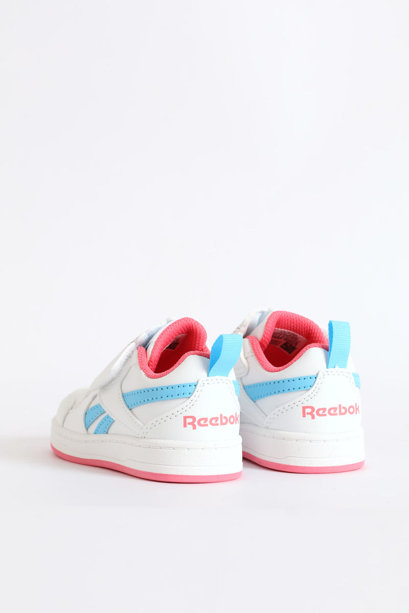 Pre-Girls Court Sneaker - White/Pink