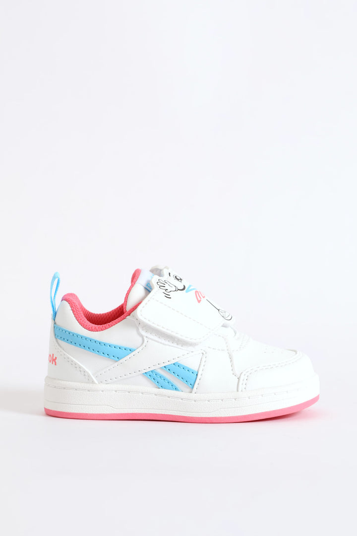 Pre-Girls Court Sneaker - White/Pink
