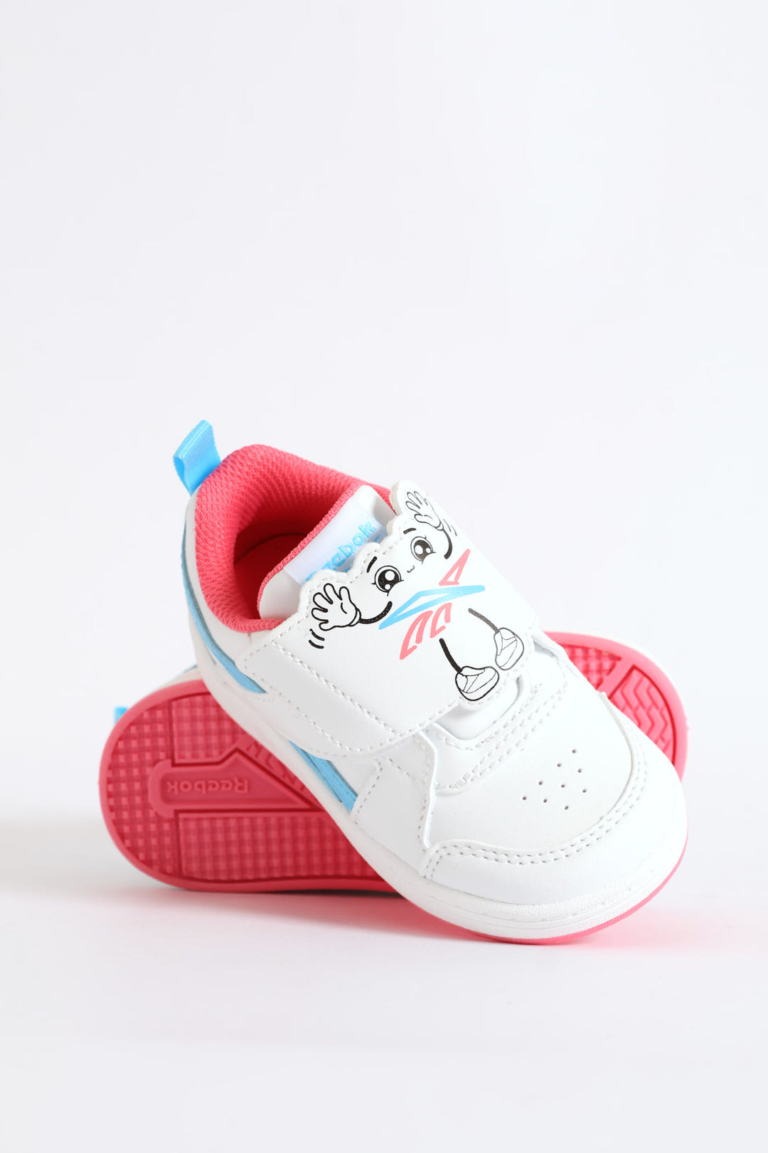 Pre-Girls Court Sneaker - White/Pink