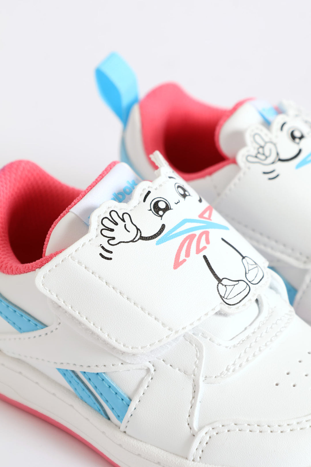 Pre-Girls Court Sneaker - White/Pink