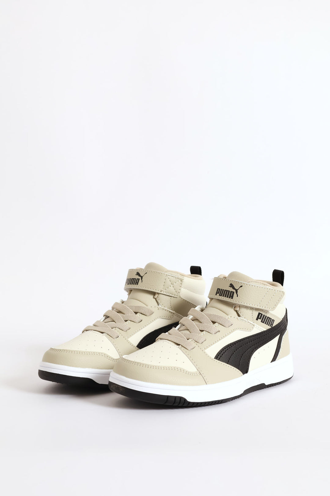 Pre-Boys Rebound V6 Mid Ac+ Sneaker - Black/Beige