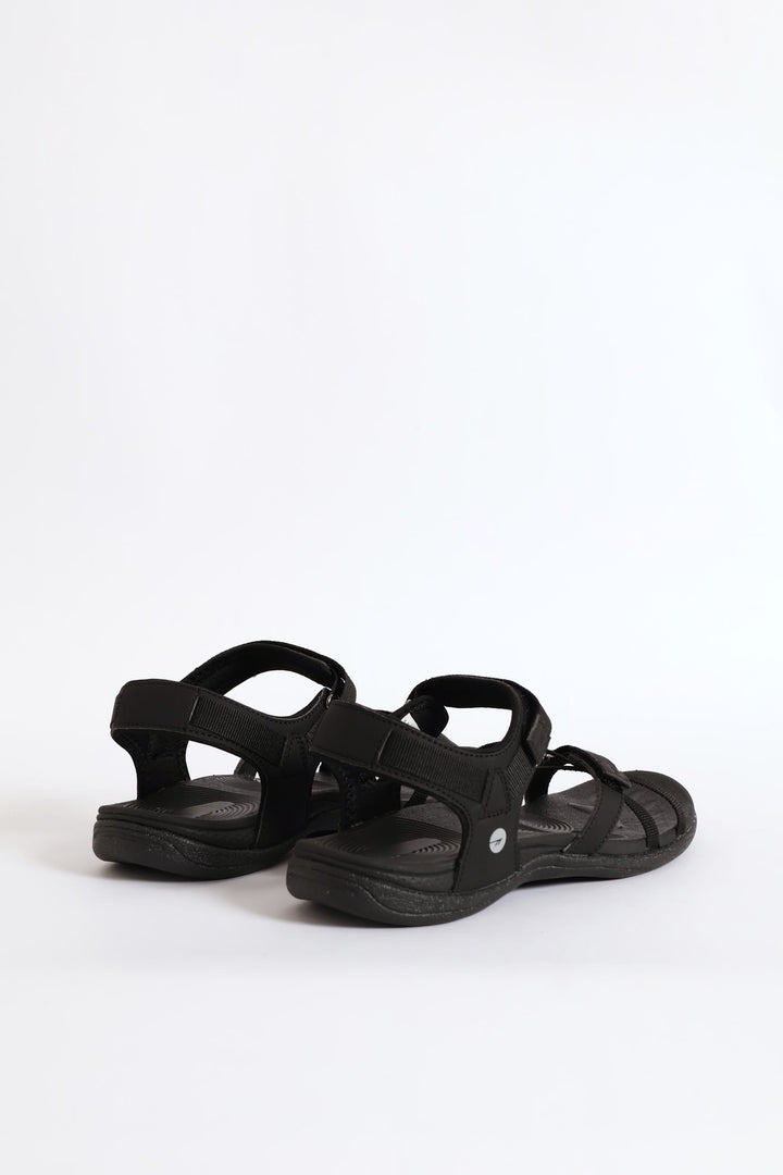 Anselia Multi Strap Sandal - Black