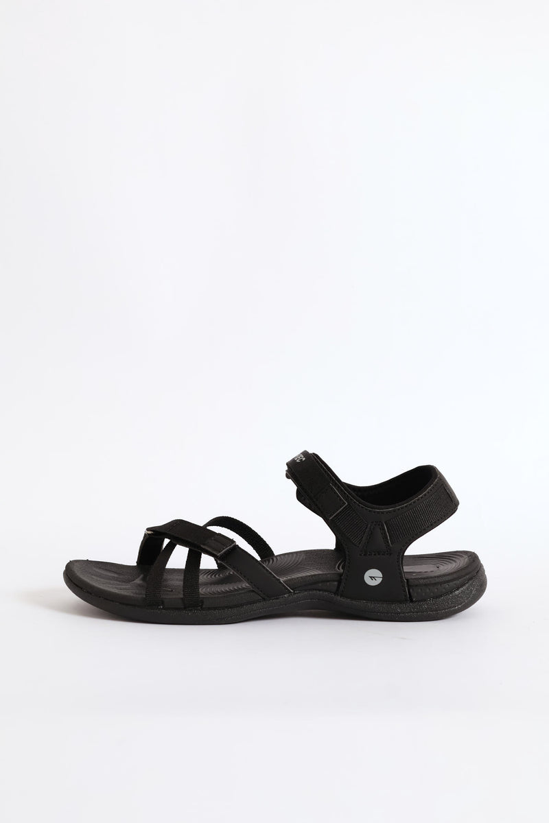 Anselia Multi Strap Sandal - Black