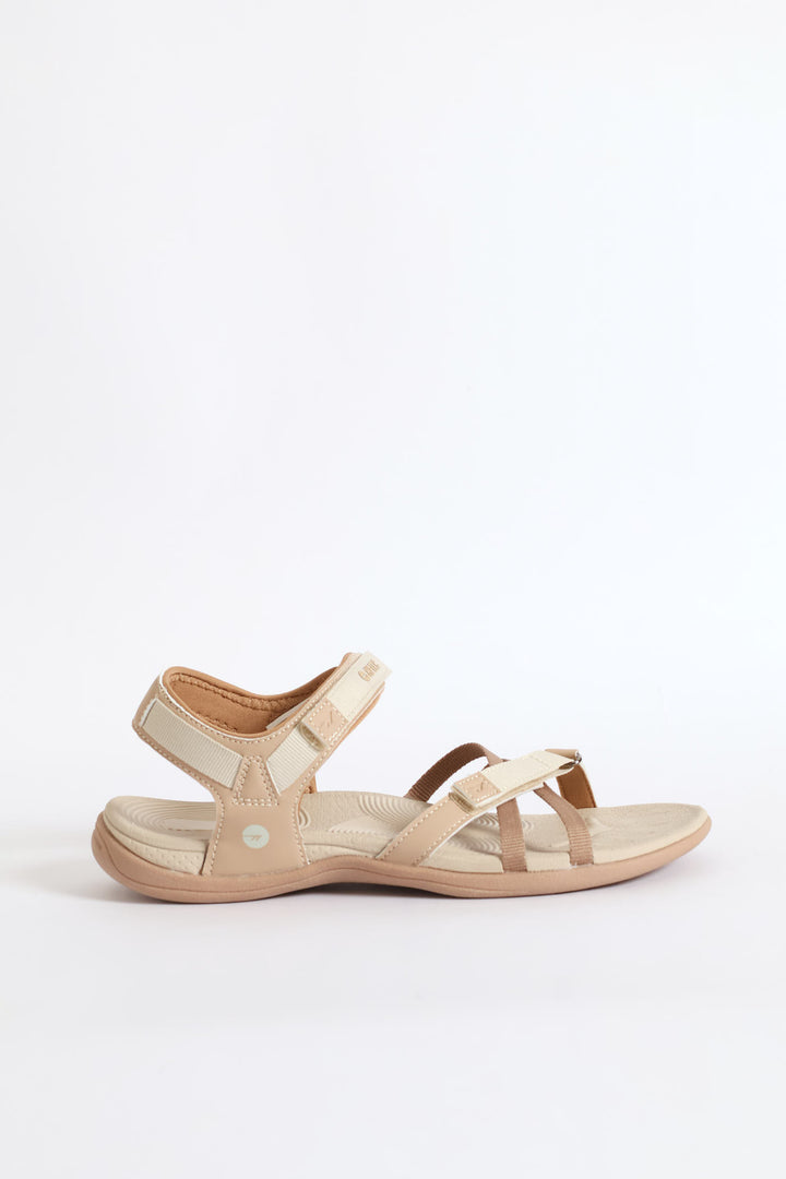 Anselia Multi Strap Sandal - Taupe