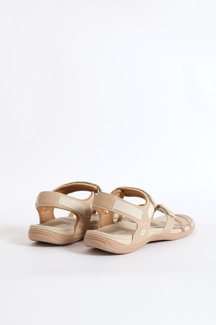 Anselia Multi Strap Sandal - Taupe