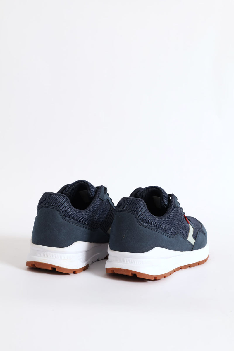 Pine Retro Trainer - Navy
