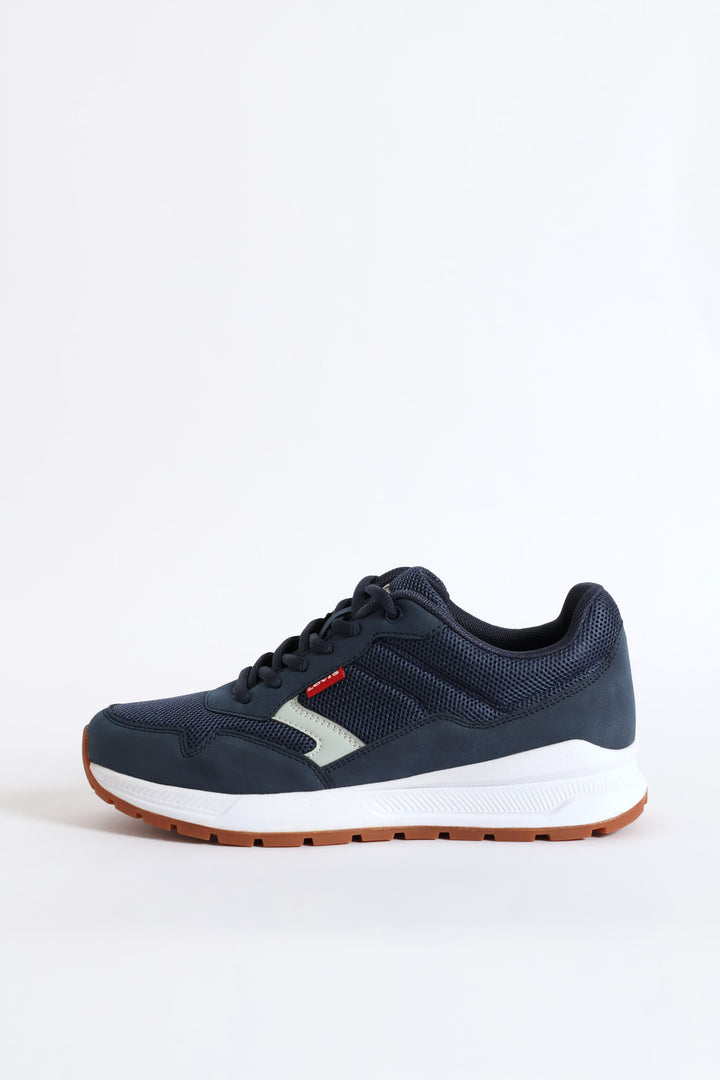 Pine Retro Trainer - Navy