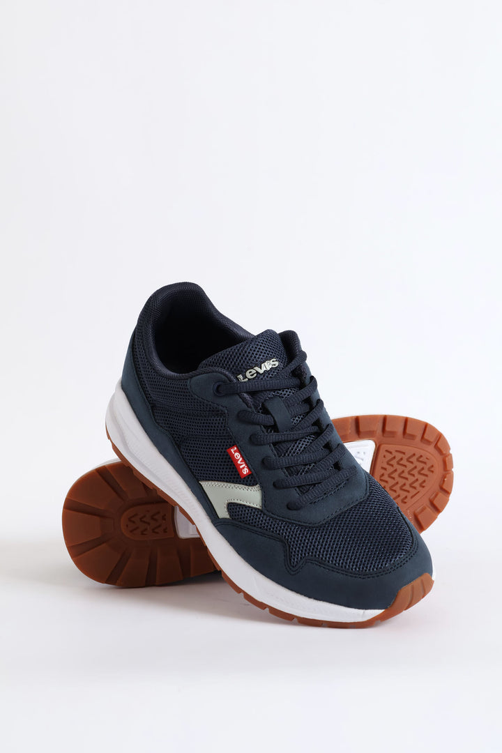 Pine Retro Trainer - Navy