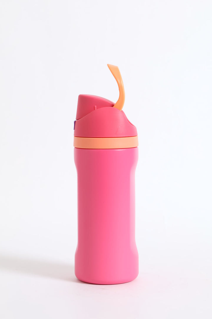 500Ml Flip Lid Bottle - Pink