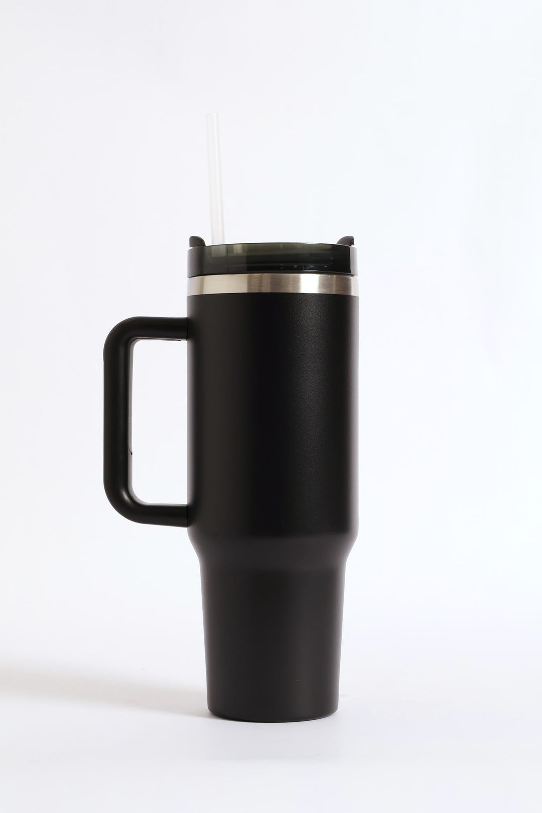 Plain Large Metal 1200ml Travel Flask - Black