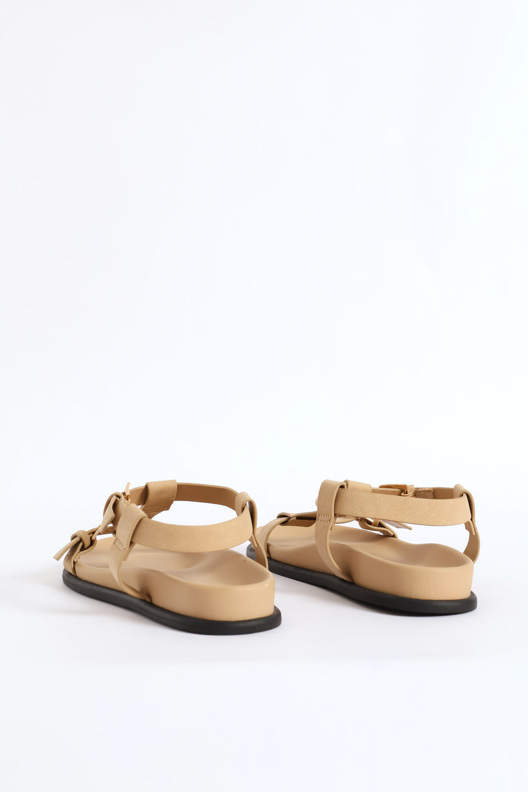 T-Bar Sandal On Comfort Slide Outsole - Stone