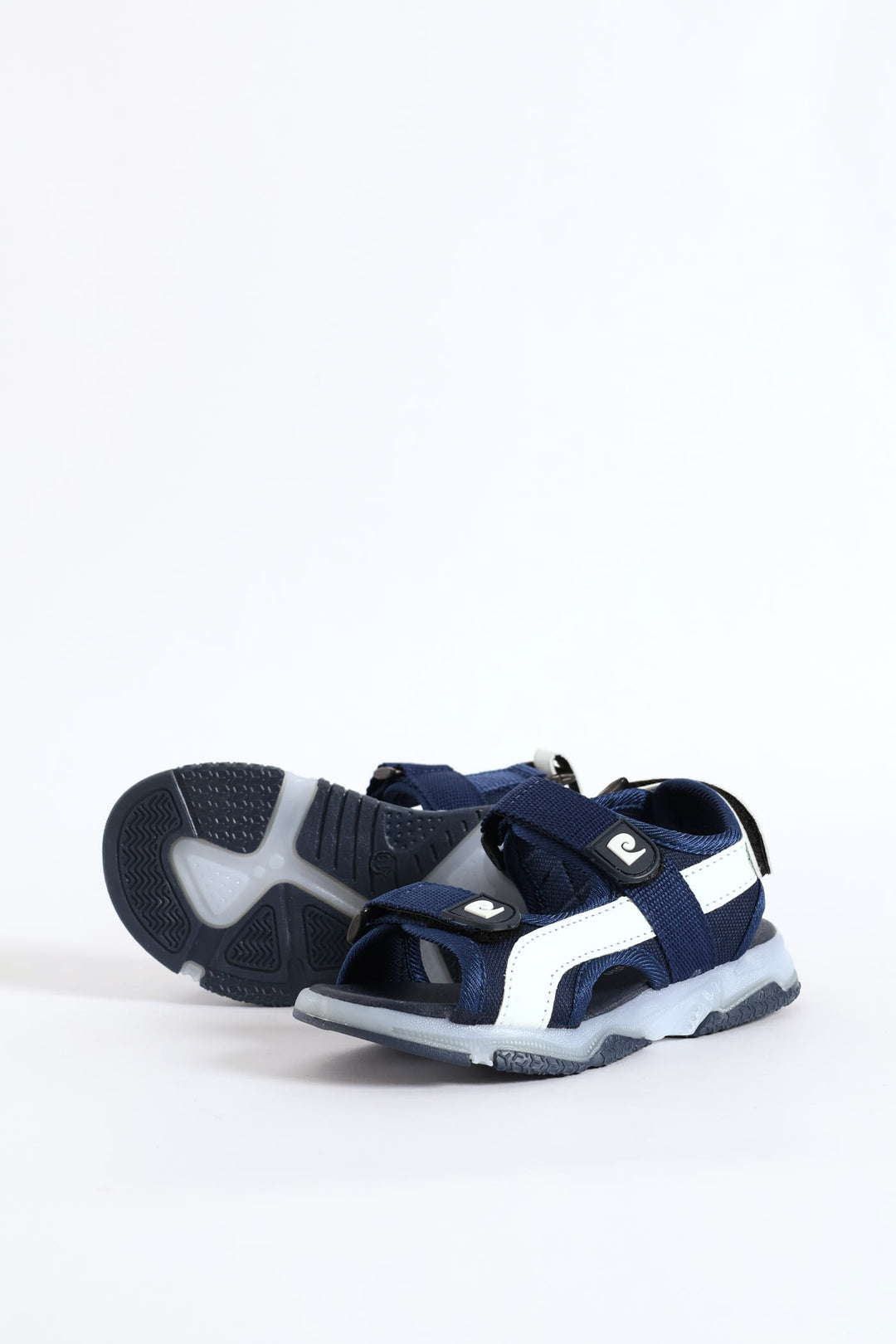 Boys Lightup Open Toe Adventure Sandal - Navy