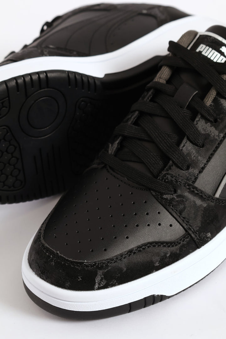 Rebound V6 Lo Day Night Sneaker - Black/Grey