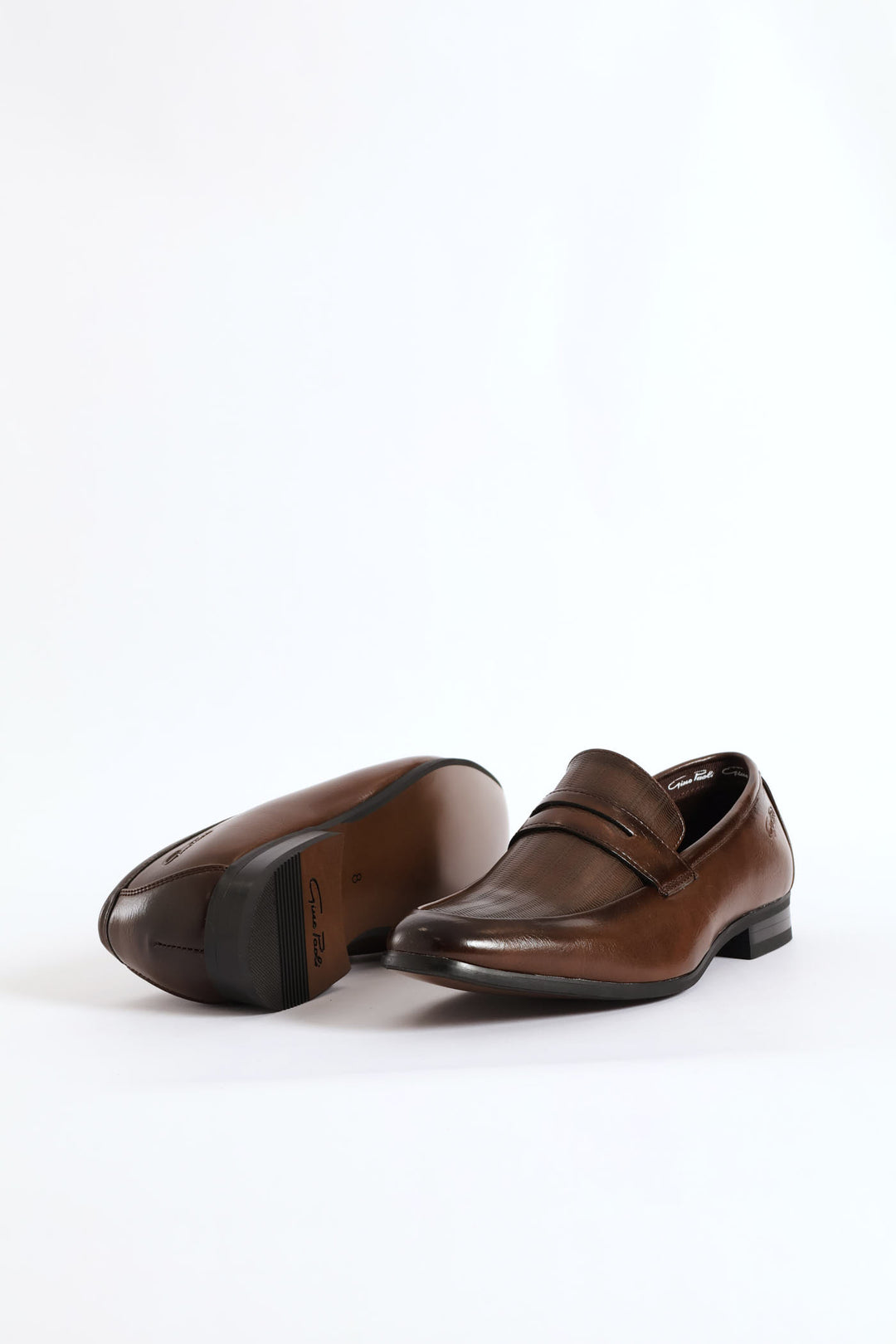 Laser Detail Vamp Penny Moccasin - Brown